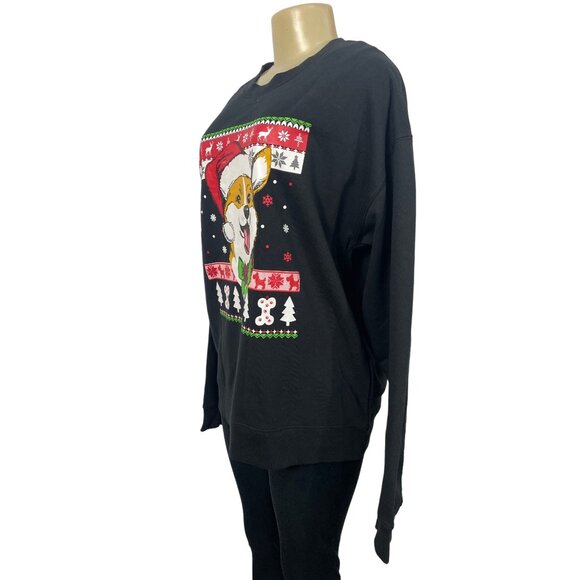 WinWin Unisex Black Christmas Sweater Sz M L - NWT - Picture 2 of 9